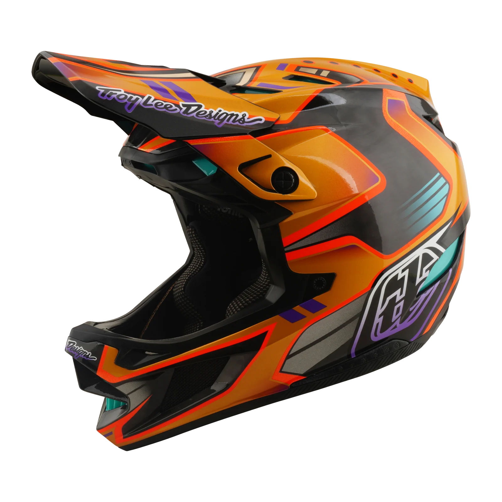 Casque VTT TROY LEE DESIGNS D4 CARBON MIPS Crest Gold - Image 7