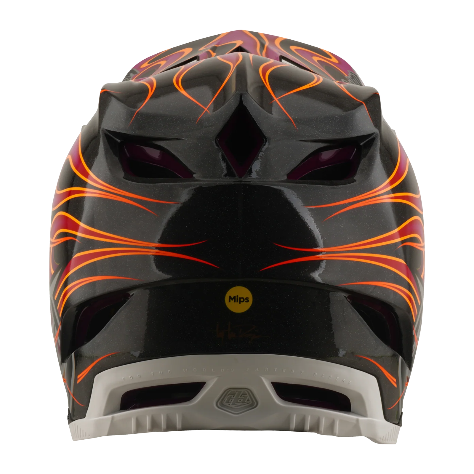 Casque VTT TROY LEE DESIGNS D4 CARBON MIPS Torched Carbon/Magenta - Image 3