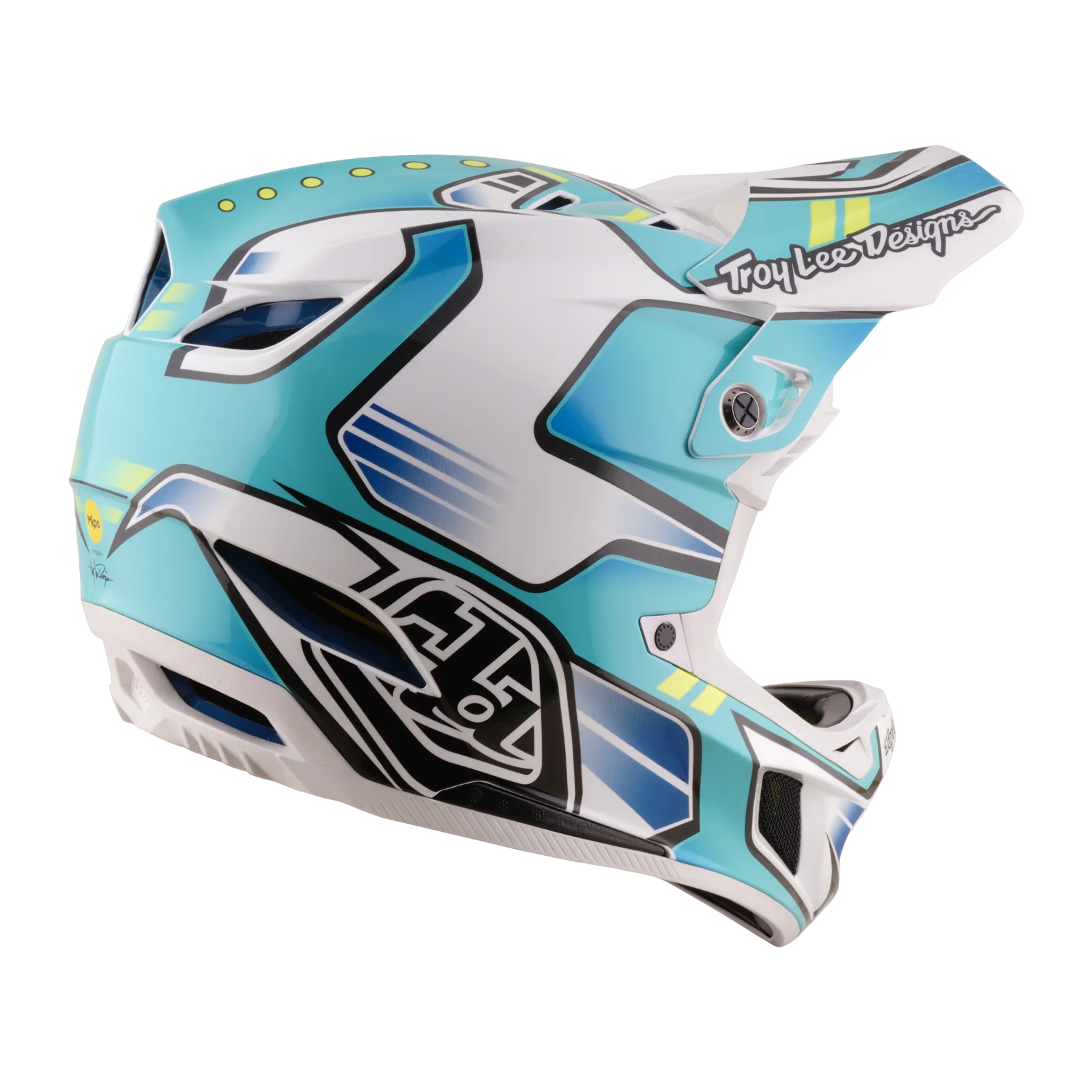 Casque VTT TROY LEE DESIGNS D4 COMPOSITE MIPS CREST REAL Vert - Image 5