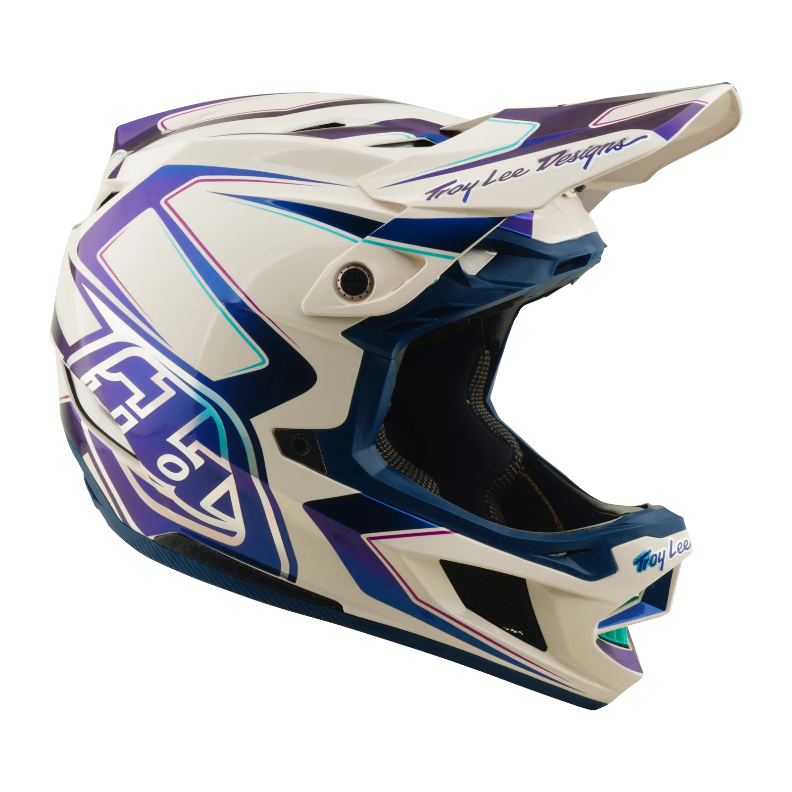 Casque VTT TROY LEE DESIGNS D4 COMPOSITE MIPS FLARED Blanc - Image 2