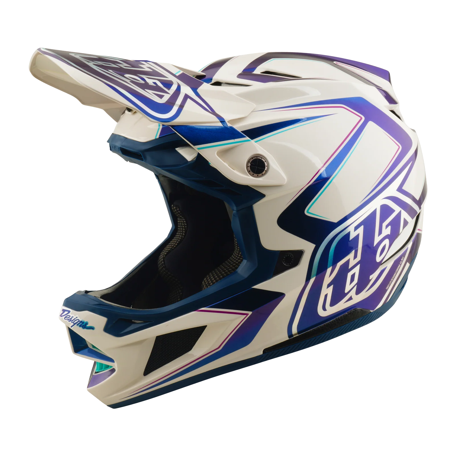 Casque VTT TROY LEE DESIGNS D4 COMPOSITE MIPS FLARED Blanc - Image 7