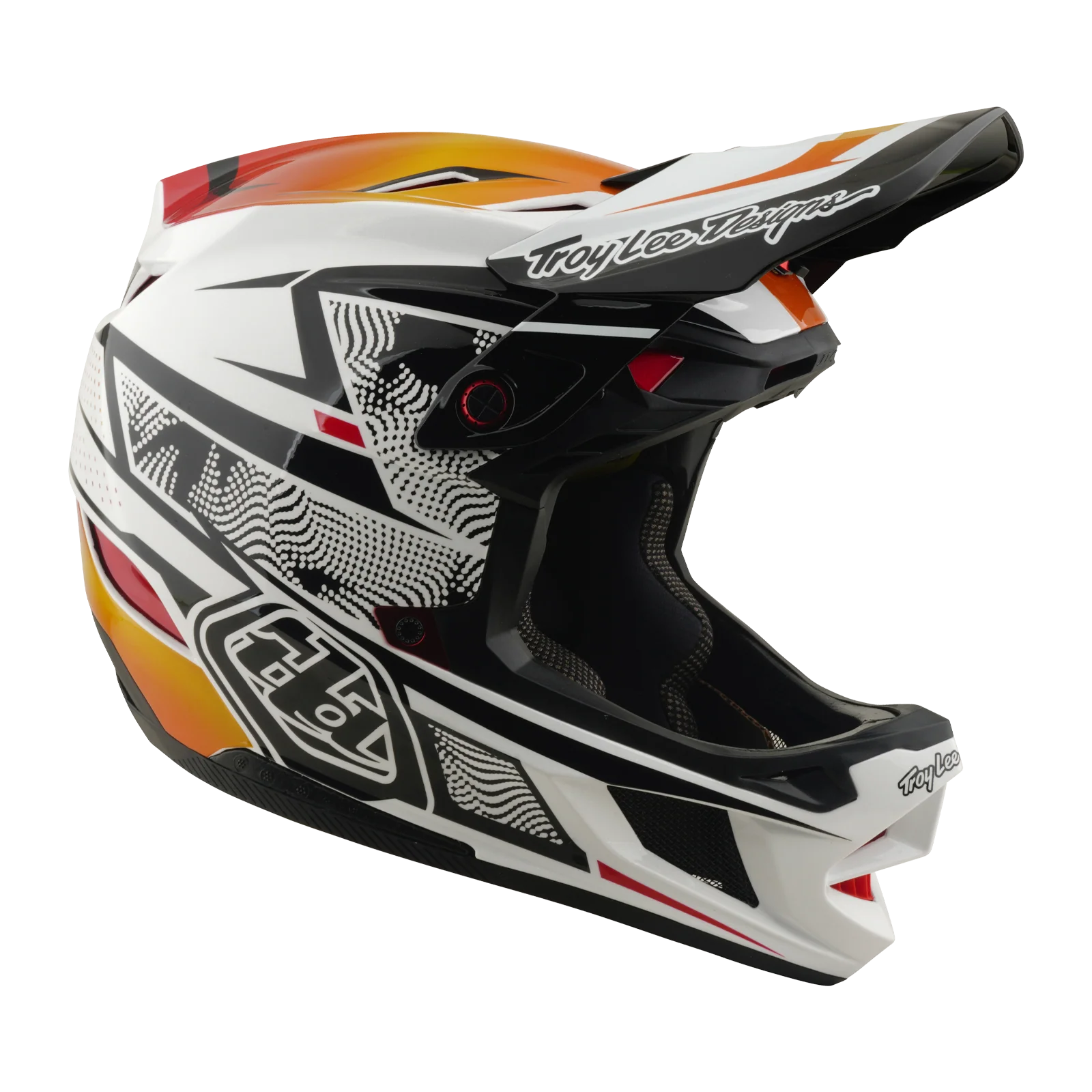 Casque VTT TROY LEE DESIGNS D4 COMPOSITE MIPS LINED UP Blanc - Image 2
