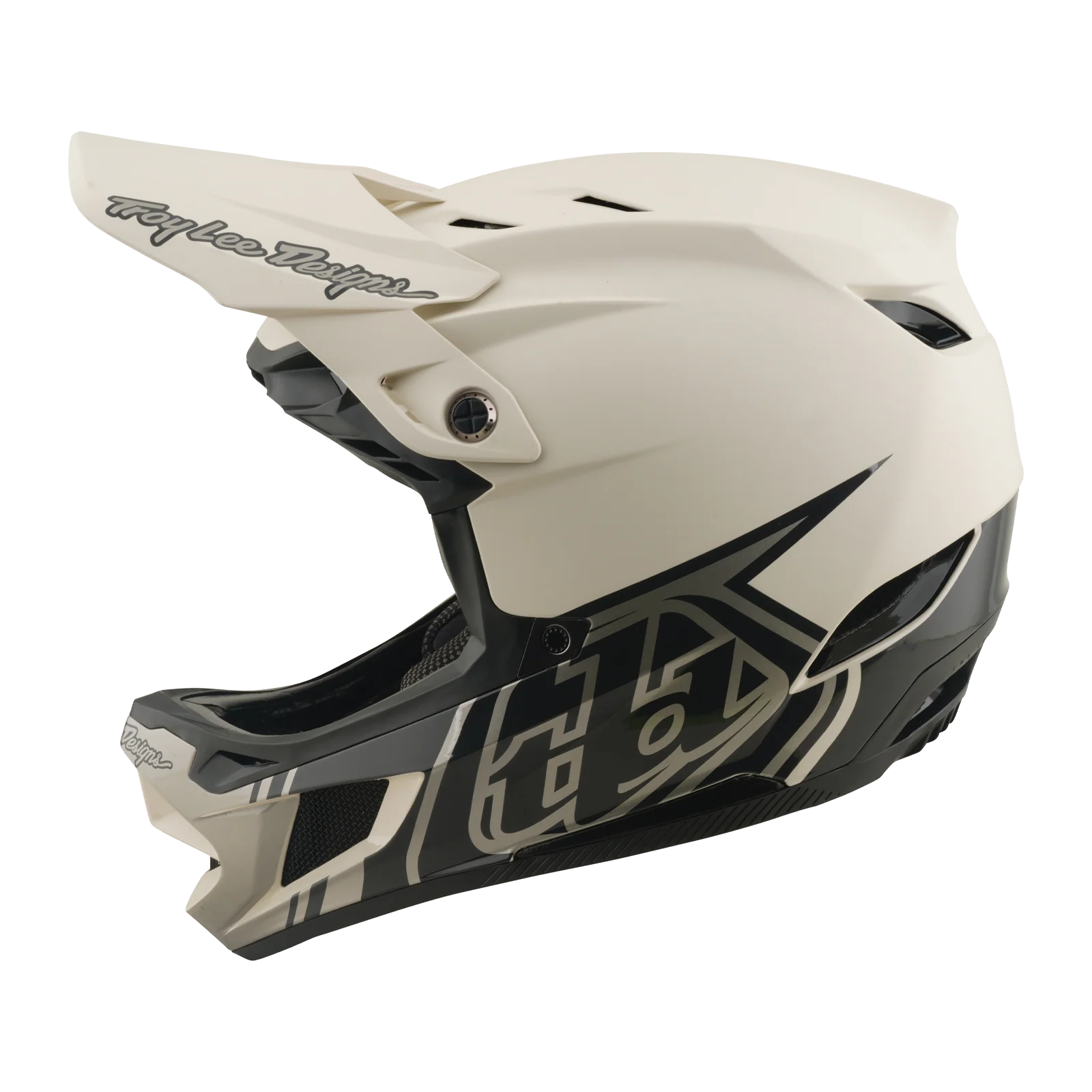 Casque VTT TROY LEE DESIGNS D4 COMPOSITE MIPS STEALTH PUMICE Blanc - Image 3