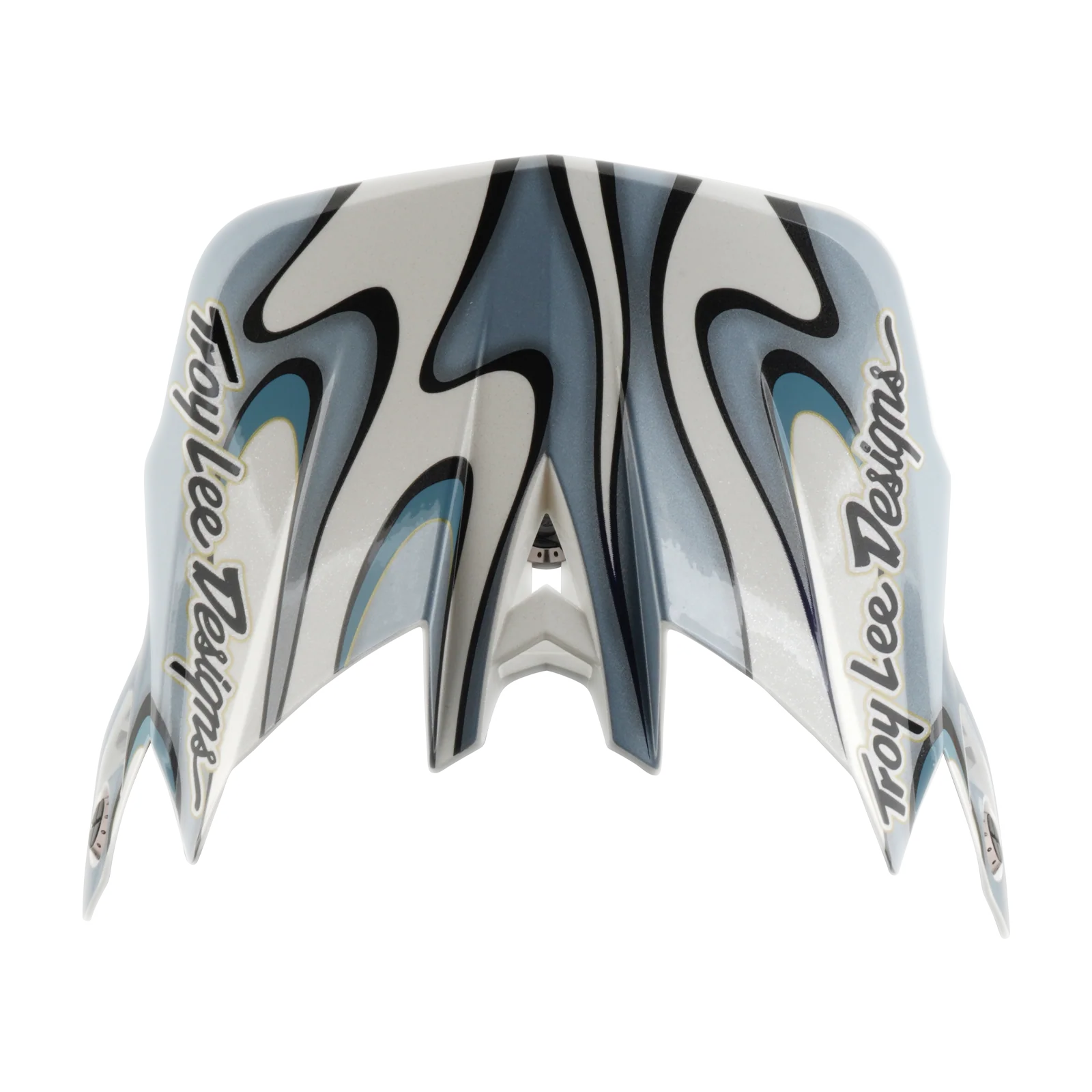 Casque VTT TROY LEE DESIGNS D4 COMPOSITE MIPS TORCHED Blanc/Argent - Image 9