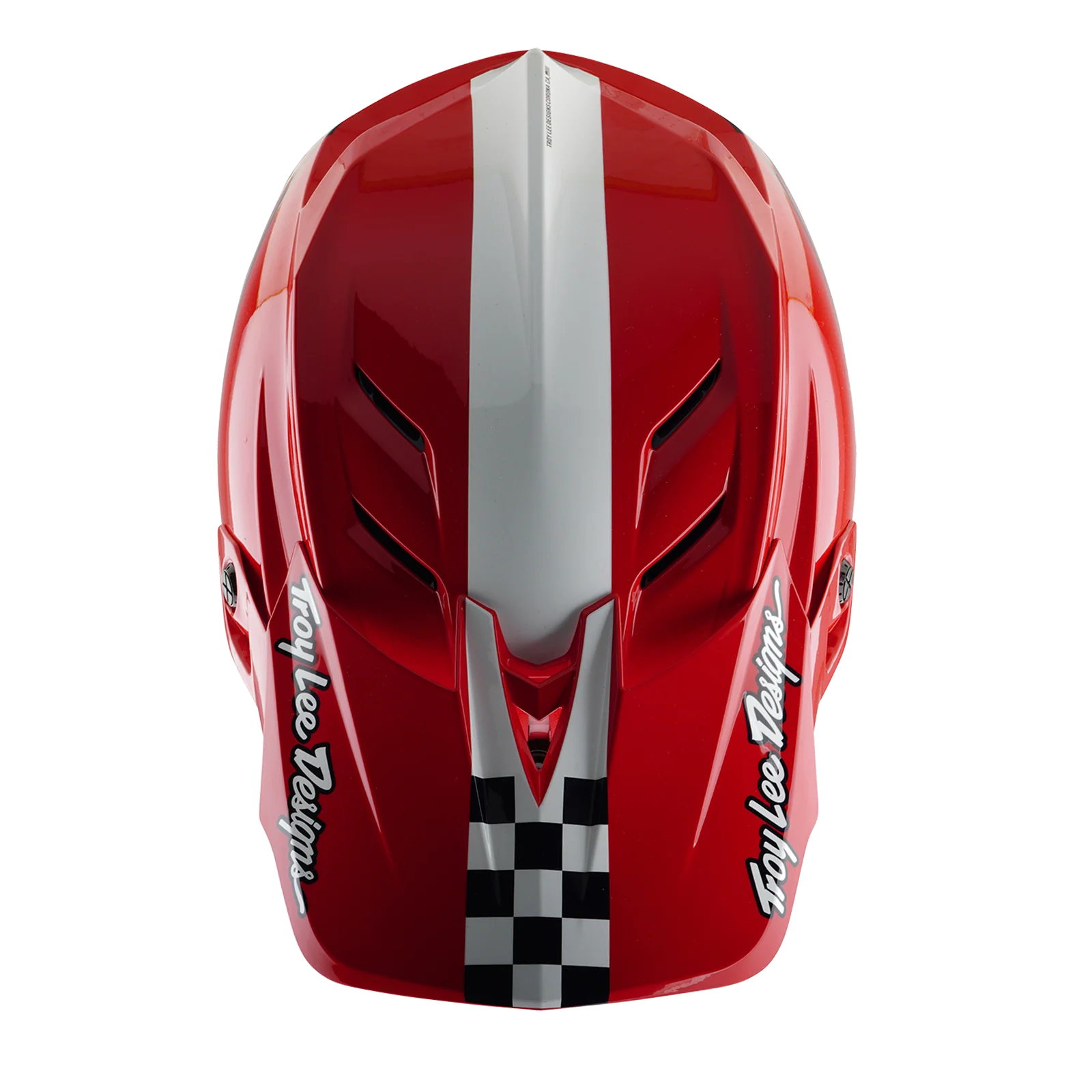Casque VTT TROY LEE DESIGNS D4 POLYACRYLITE MIPS FIFTY 50 Blanc/Rouge - Image 8