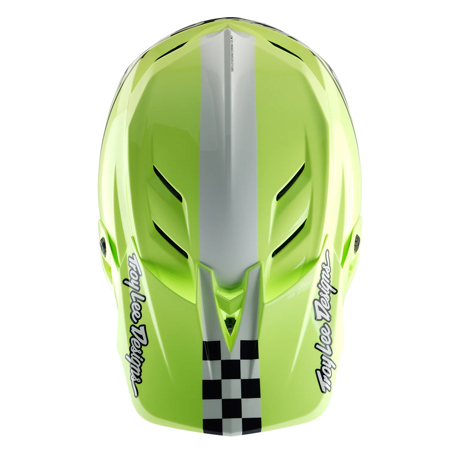 Casque VTT TROY LEE DESIGNS D4 POLYACRYLITE MIPS FIFTY 50 Jaune/Bleu - Image 8