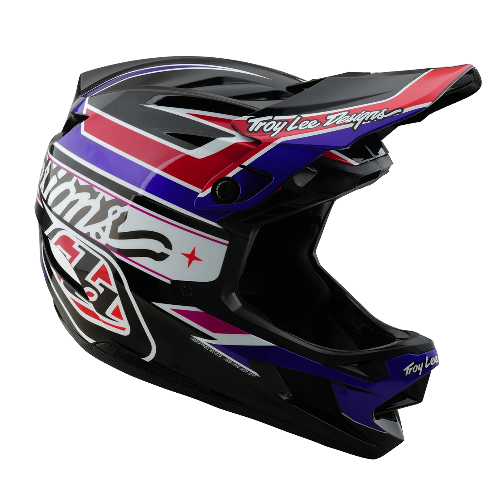 Casque VTT TROY LEE DESIGNS D4 POLYACRYLITE MIPS LINEAR Noir - Image 6