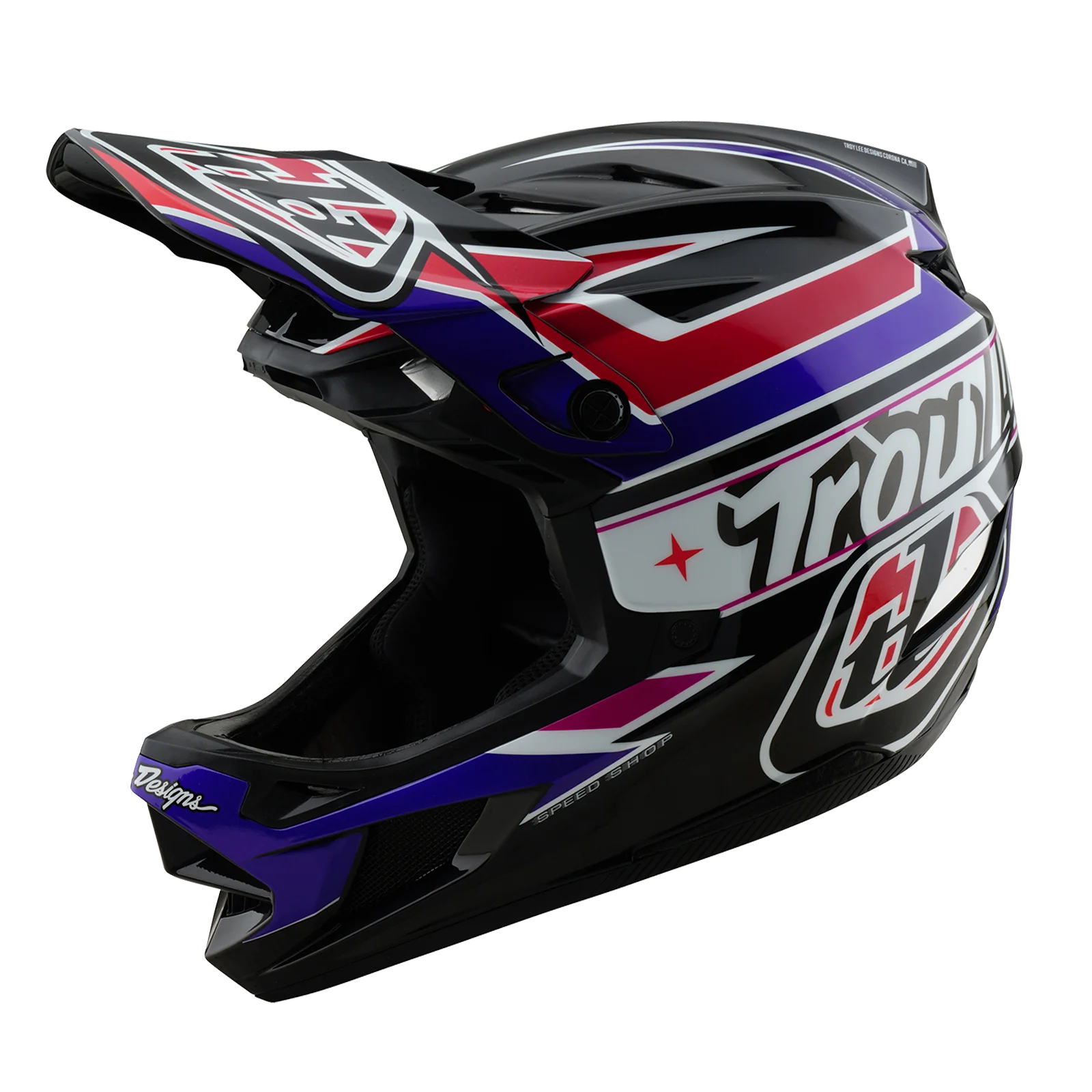 Casque VTT TROY LEE DESIGNS D4 POLYACRYLITE MIPS LINEAR Noir - Image 7
