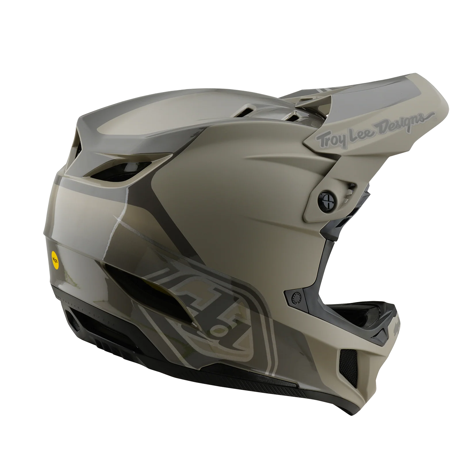 Casque VTT TROY LEE DESIGNS D4 POLYACRYLITE MIPS SHADOW Kaki - Image 3