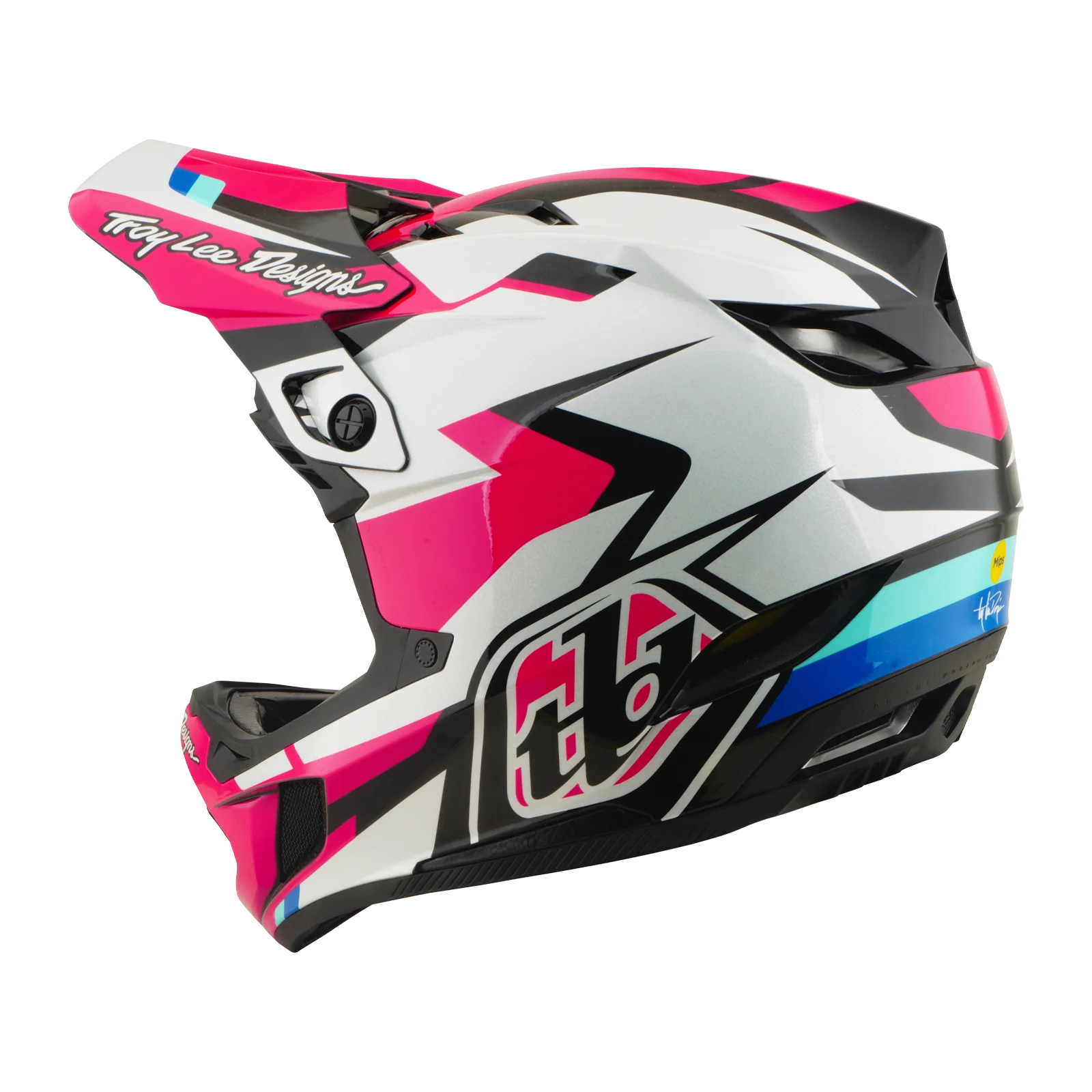 Casque VTT TROY LEE DESIGNS D4 POLYACRYLITE MIPS ROAMER Magenta - Image 3
