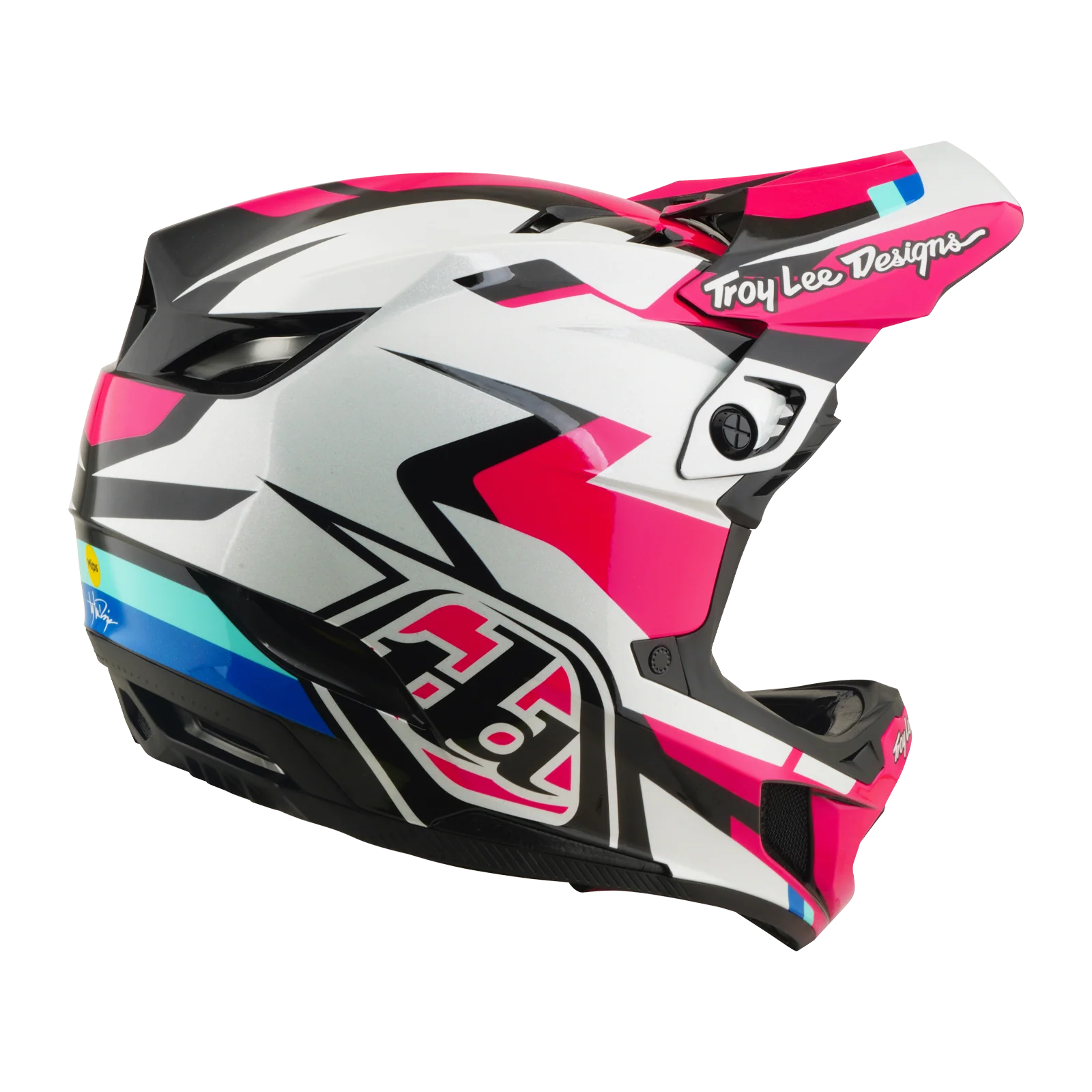 Casque VTT TROY LEE DESIGNS D4 POLYACRYLITE MIPS ROAMER Magenta - Image 5