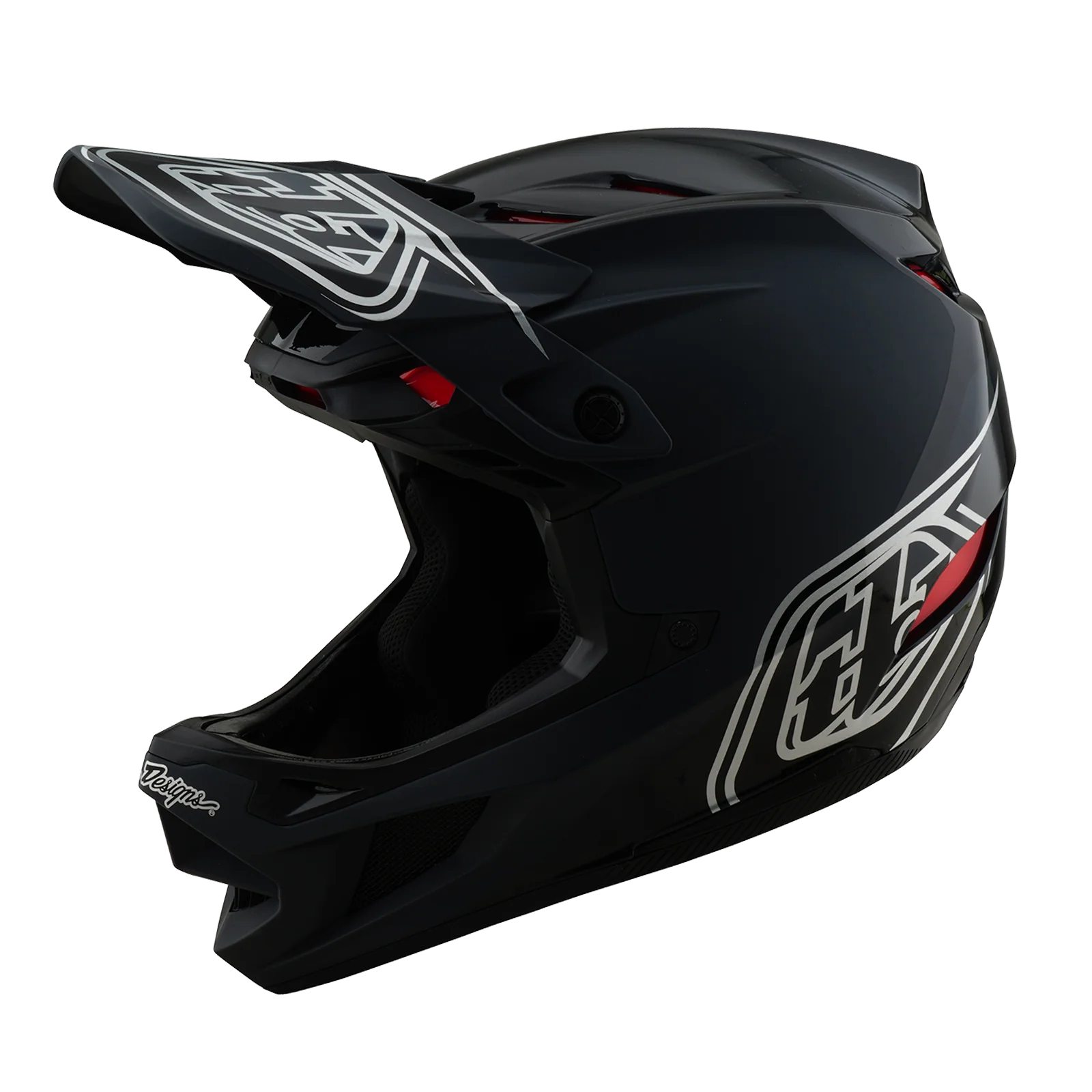 Casque VTT TROY LEE DESIGNS D4 POLYACRYLITE MIPS SHADOW Noir - Image 4