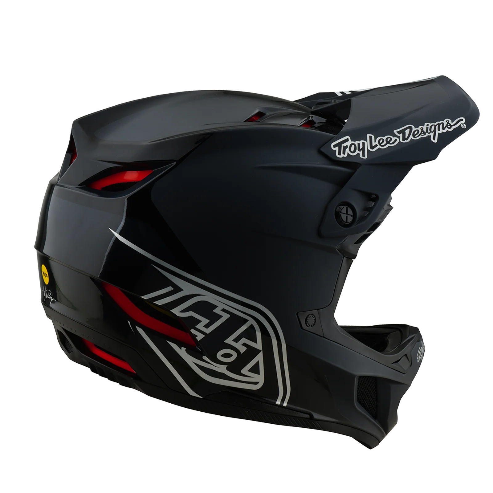 Casque VTT TROY LEE DESIGNS D4 POLYACRYLITE MIPS SHADOW Noir - Image 7