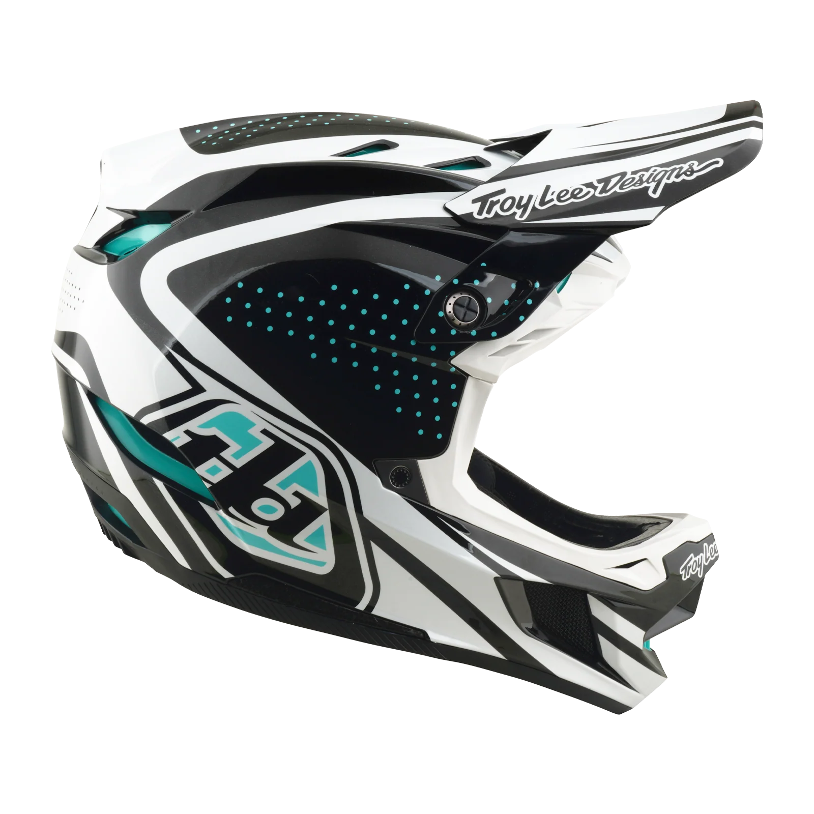 Casque VTT TROY LEE DESIGNS D4 POLYACRYLITE MIPS THE LINE Charcoal/Blanc - Image 2