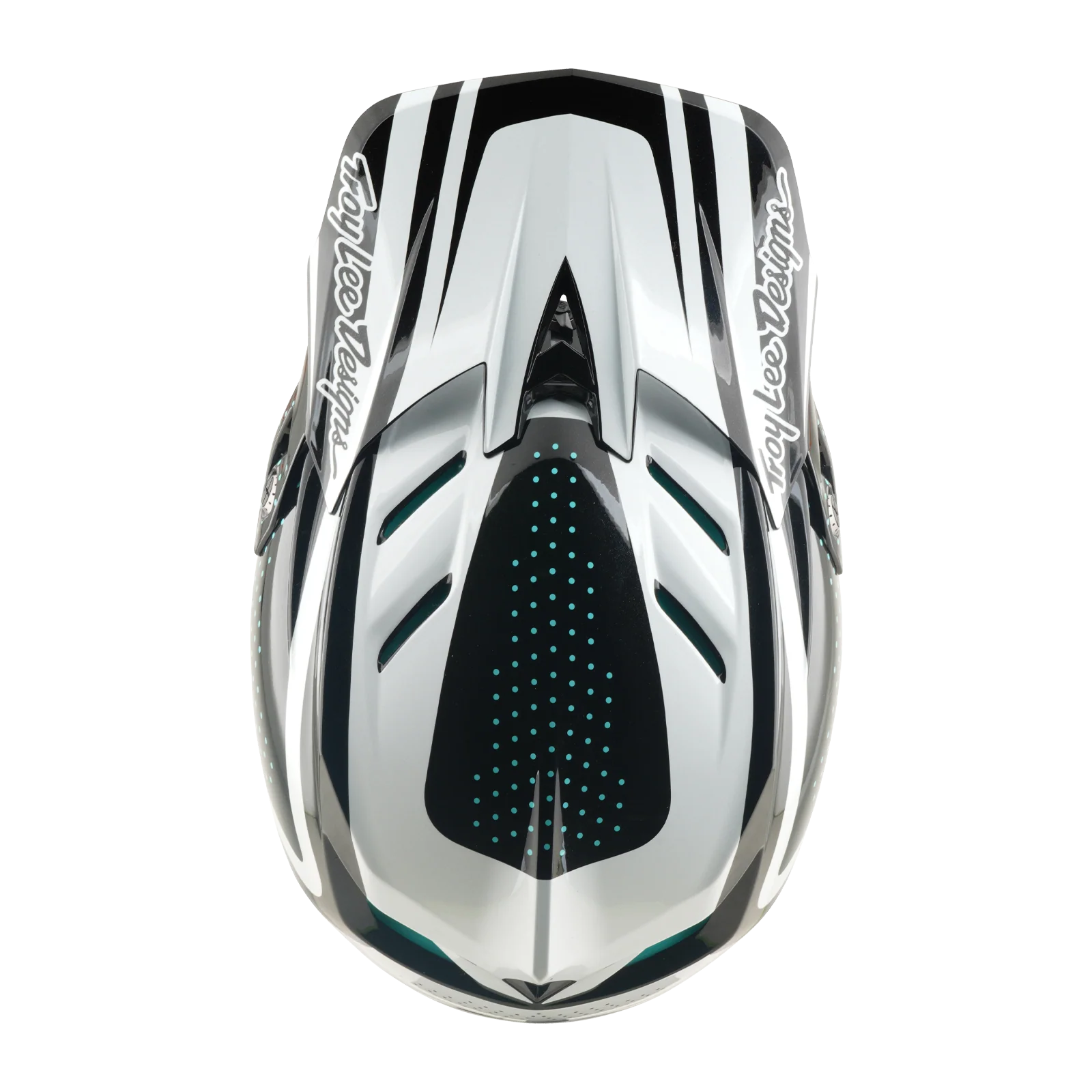 Casque VTT TROY LEE DESIGNS D4 POLYACRYLITE MIPS THE LINE Charcoal/Blanc - Image 7