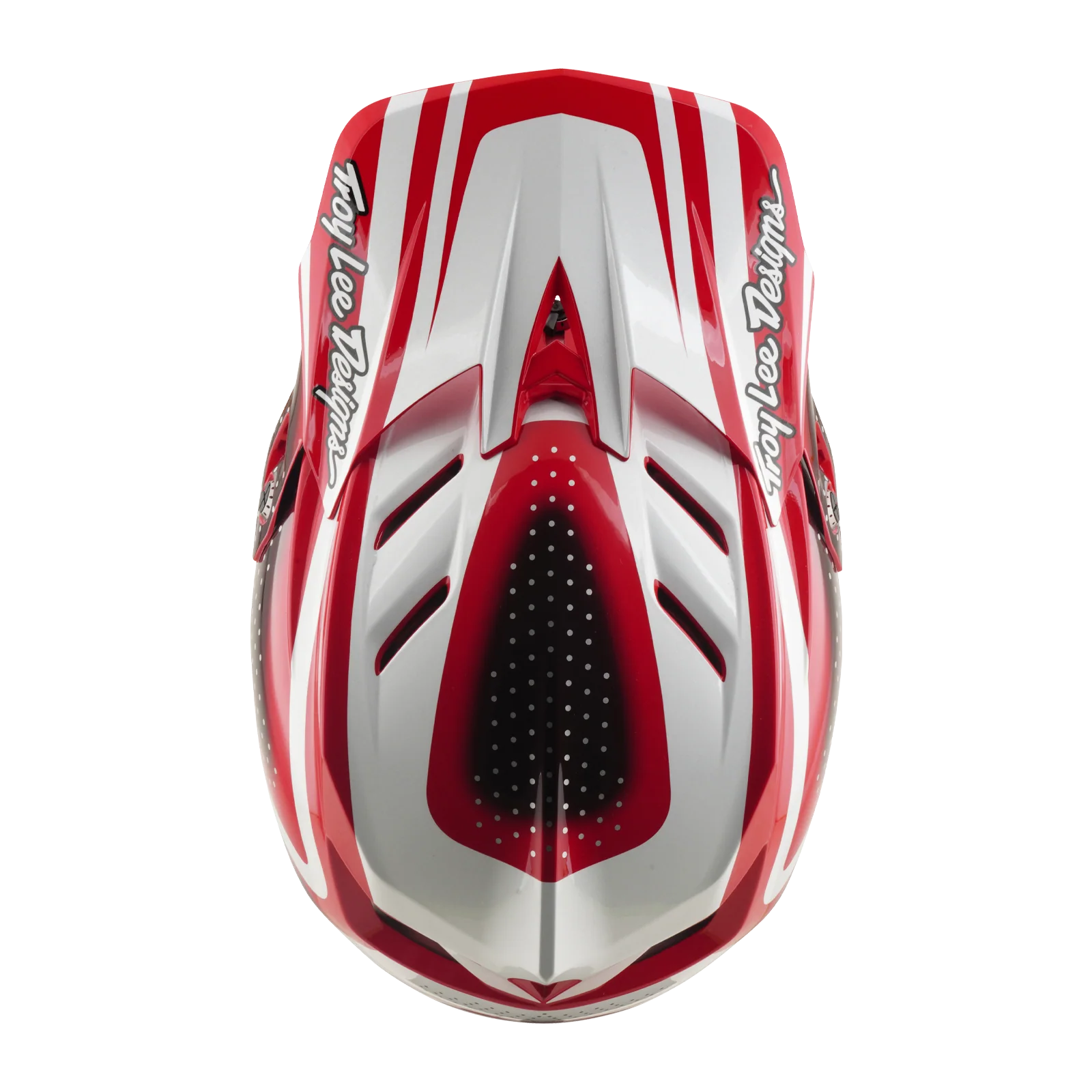 Casque VTT TROY LEE DESIGNS D4 POLYACRYLITE MIPS THE LINE Rouge/Blanc - Image 8
