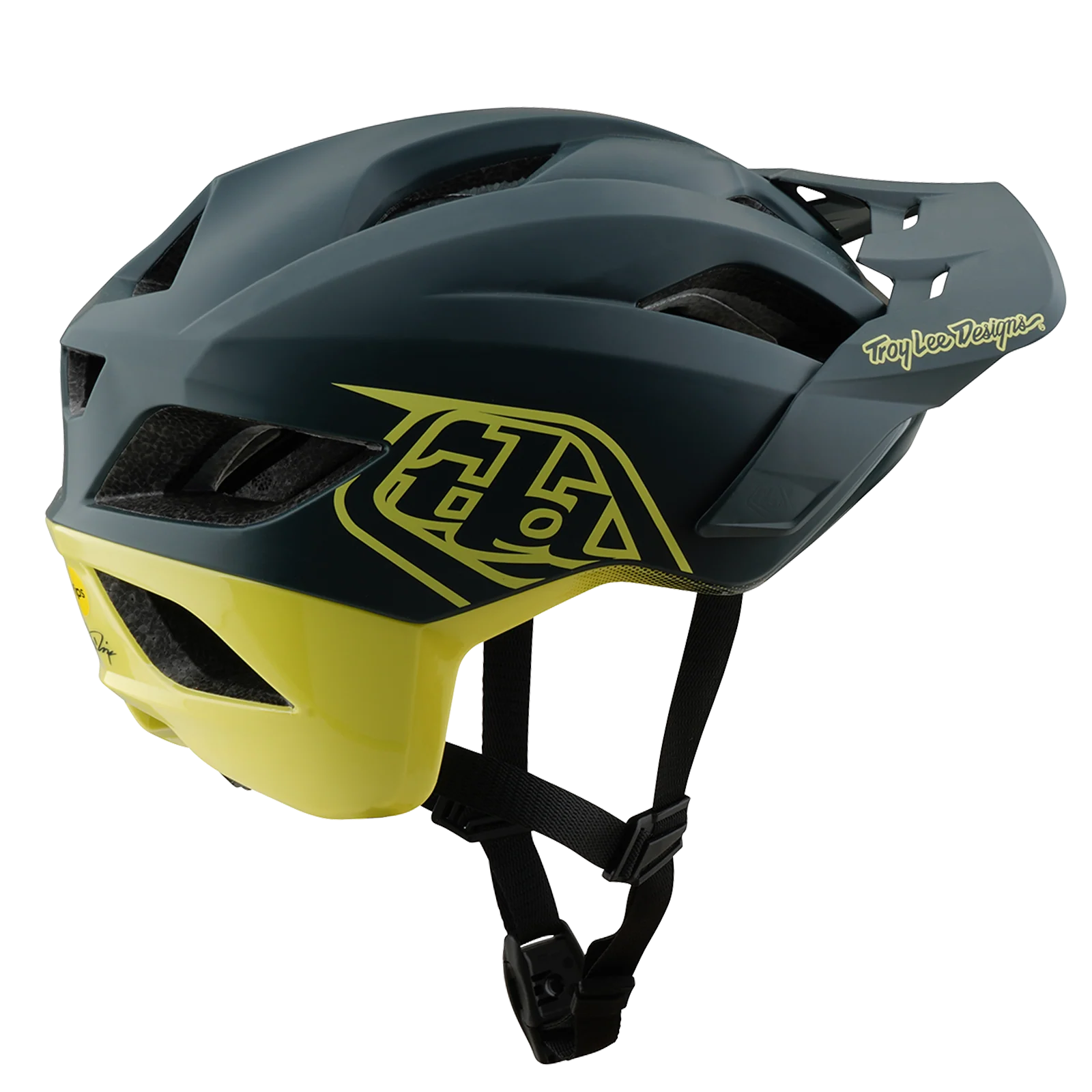 Casque VTT TROY LEE DESIGNS FLOWLINE SE MIPS Gris/Jaune - Image 2