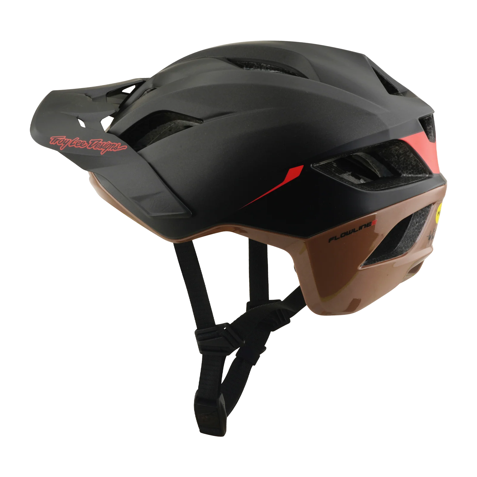 Casque VTT TROY LEE DESIGNS FLOWLINE SE MIPS STACKS Noir/Marron - Image 4
