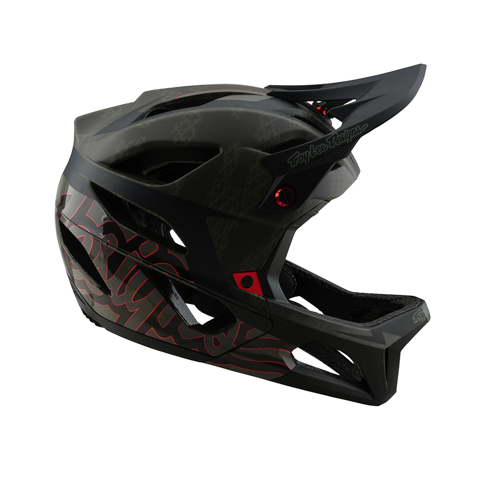 Casque VTT TROY LEE DESIGNS STAGE NEAUWAVE MIPS Camouflage Kaki 2025 - Image 2