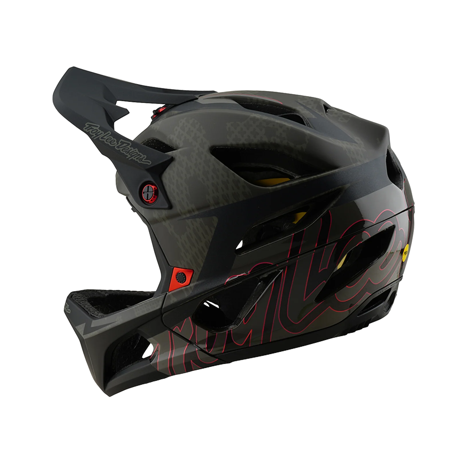 Casque VTT TROY LEE DESIGNS STAGE NEAUWAVE MIPS Camouflage Kaki 2025 - Image 5