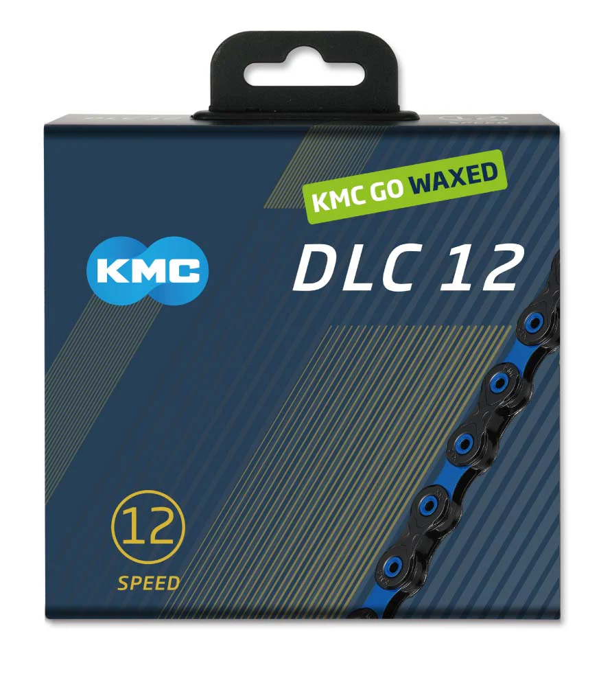 Chaîne 12V KMC DLC12 Waxed Noir/Bleu Ciré - Image 2