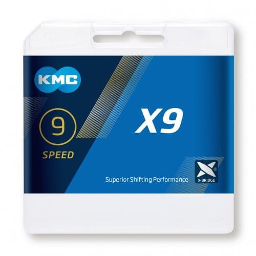 Chaîne 9V KMC X9 Argent/Gris - Image 2