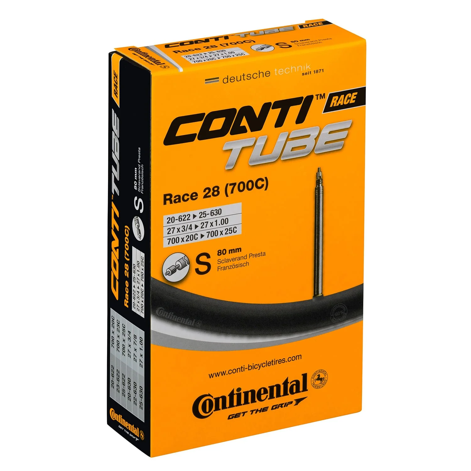 Chambre à Air CONTINENTAL RACE 700x20/25c Presta - Image 9