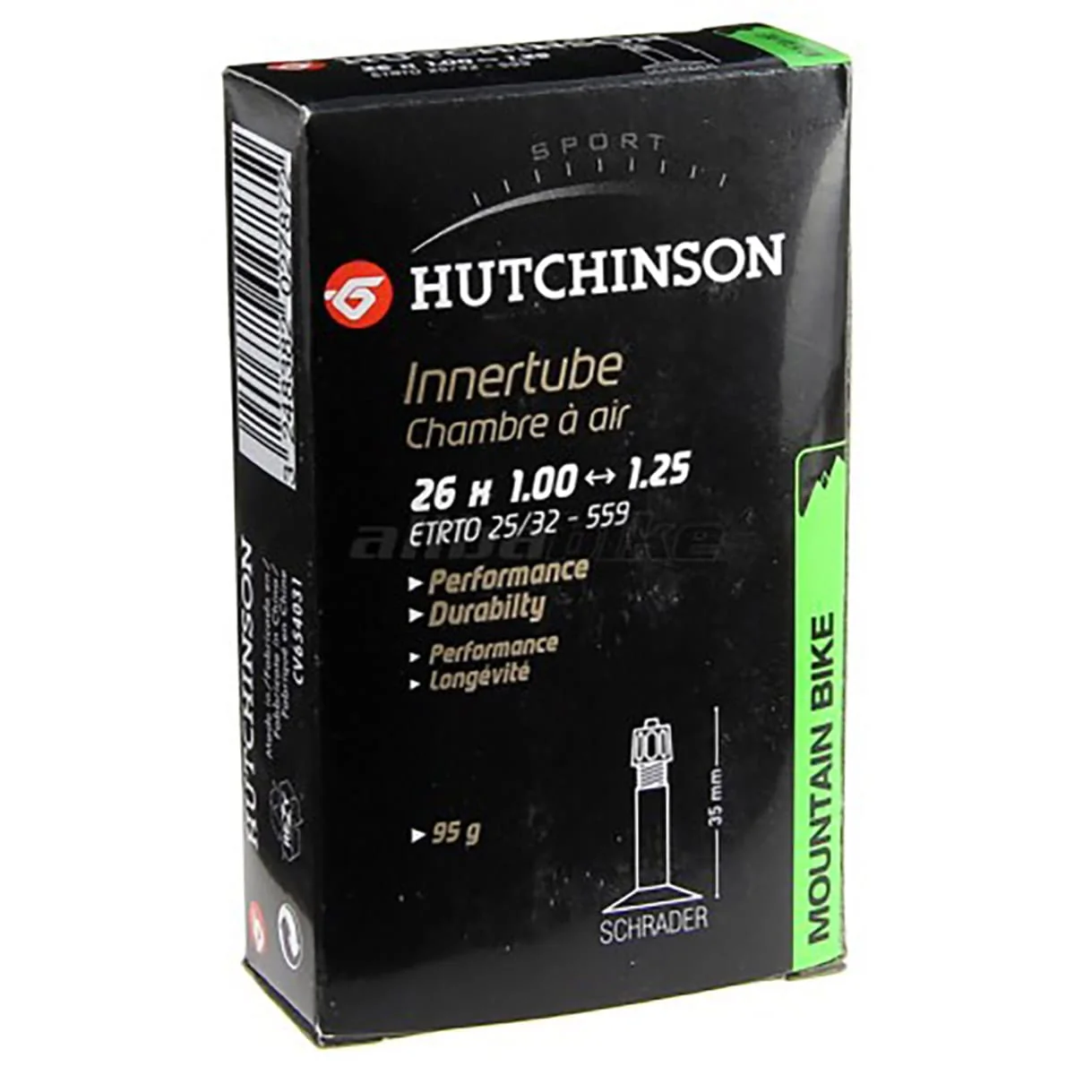 Chambre à Air HUTCHINSON 26x1.00 - 1.25 Schrader 48mm
