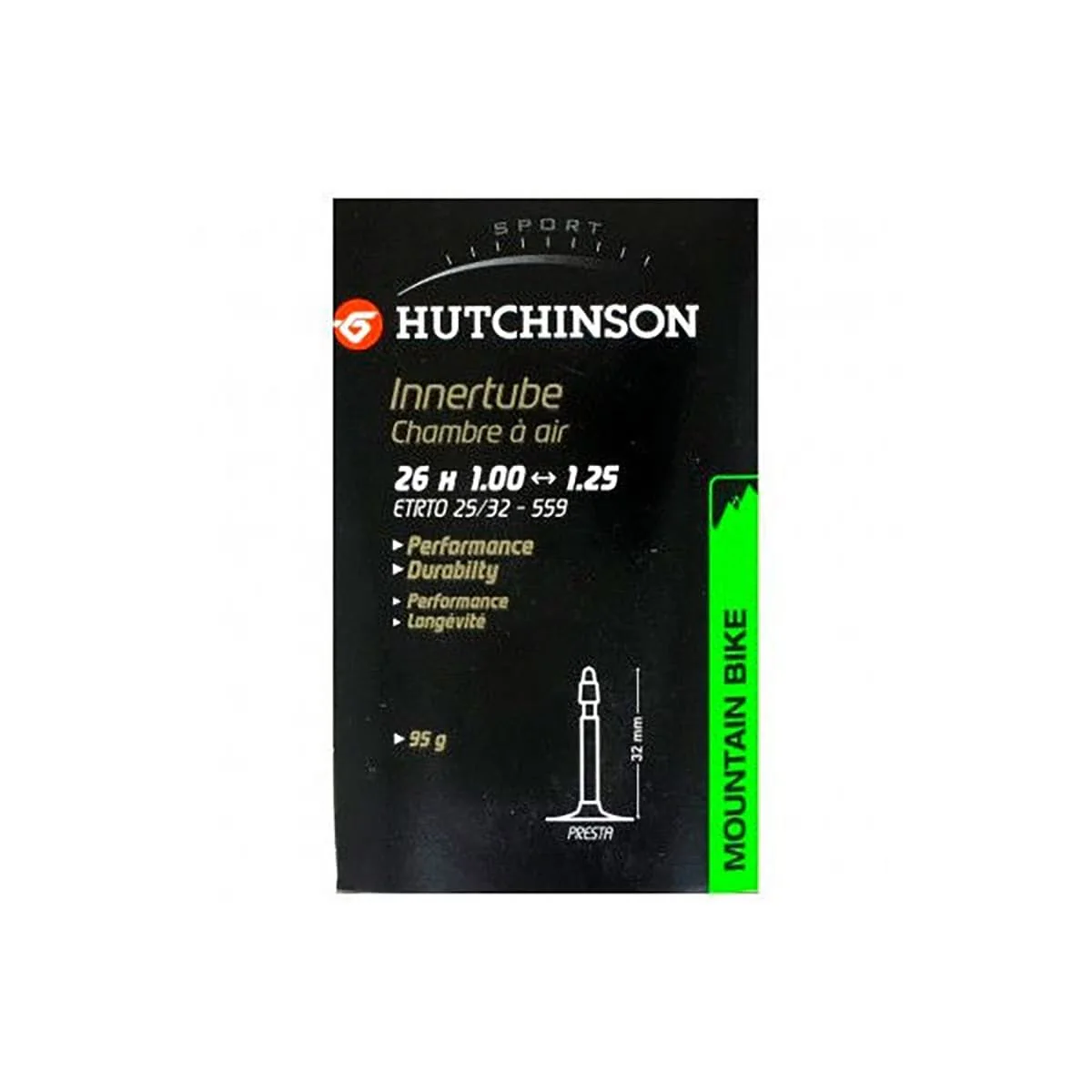 Chambre à Air HUTCHINSON 26x1.00 - 1.25 Presta 48mm