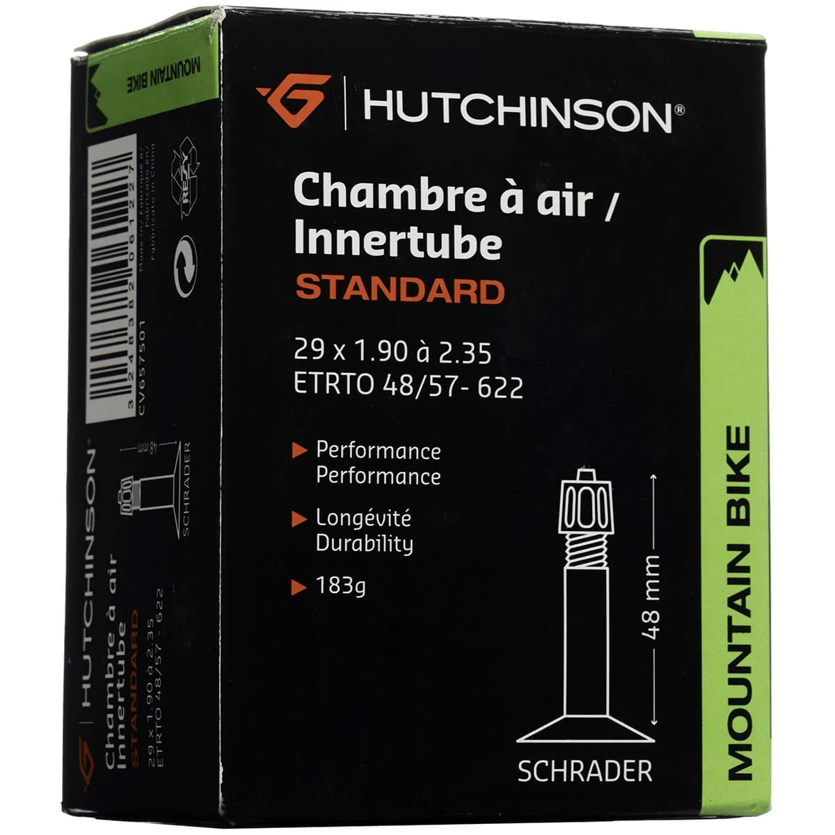 Chambre à Air HUTCHINSON 29x1.90 - 2.35 Schrader 48mm