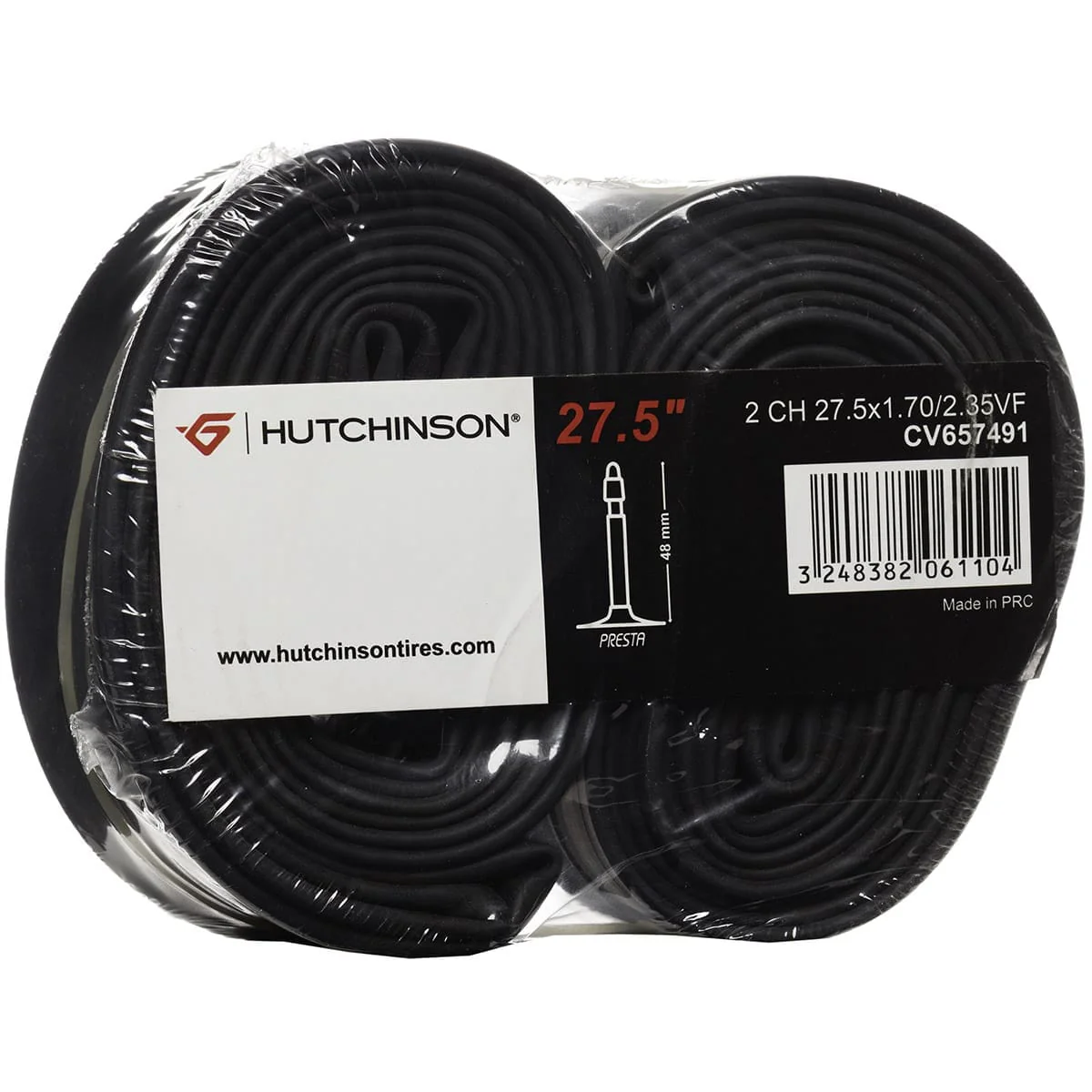 Chambre à Air HUTCHINSON 27.5x1.70 - 2.35 Presta 40mm (Lot de 2)