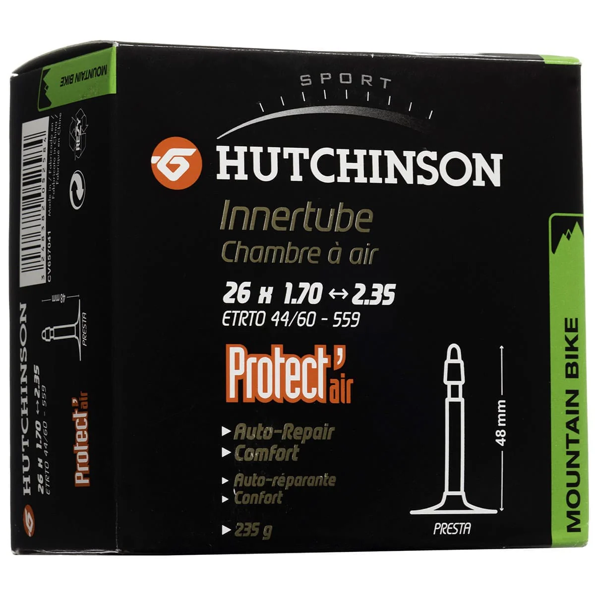Chambre à Air HUTCHINSON PROTECT'AIR 26x 1.70 - 2.35 Presta 48mm