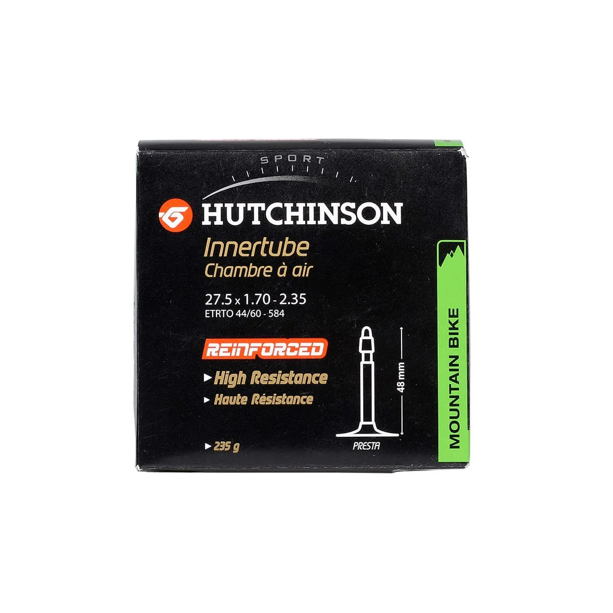 Chambre à Air HUTCHINSON REINFORCED 27.5x 1.70 - 2.35 Presta 48mm