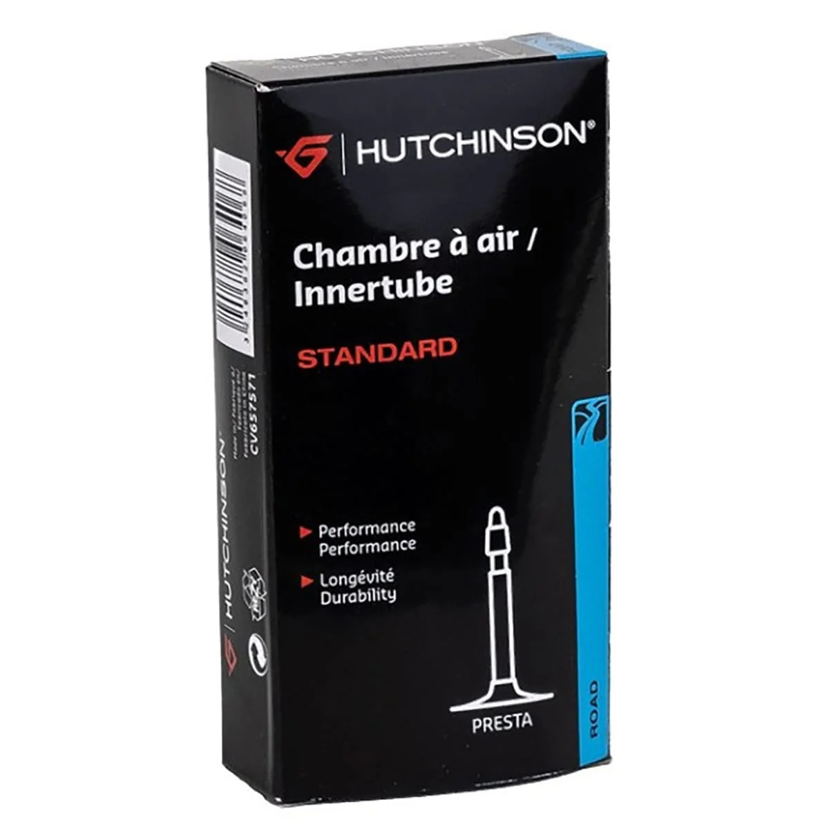 Chambre à Air HUTCHINSON STANDARD 700x25/30 PRESTA Noir