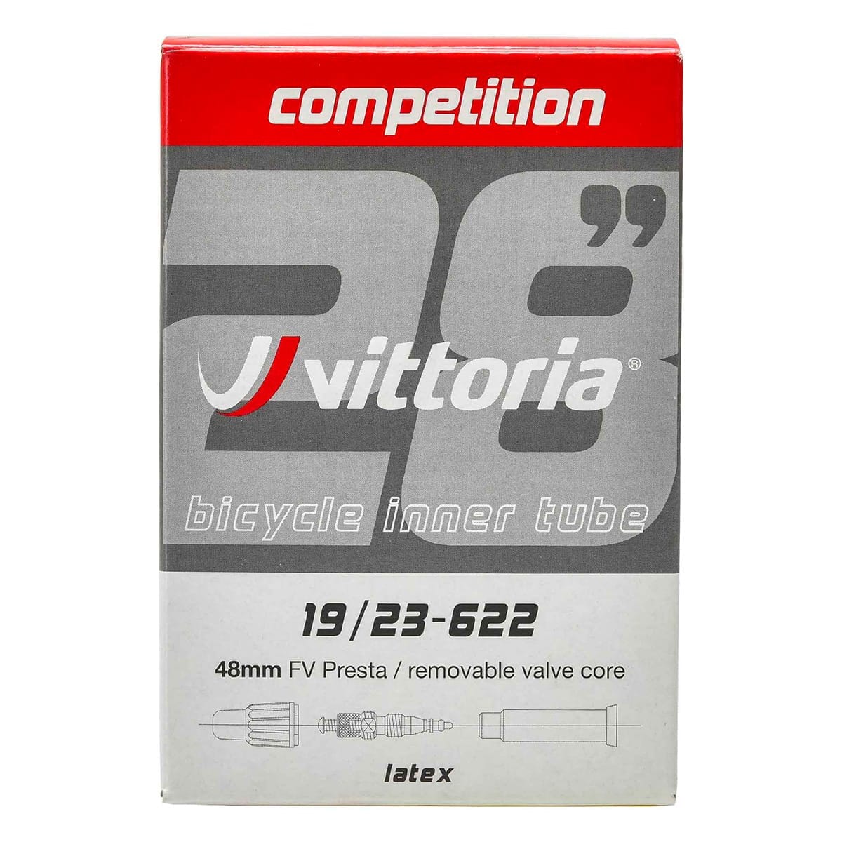 Chambre à Air VITTORIA COMPETITION LATEX 700x19/23 Valve