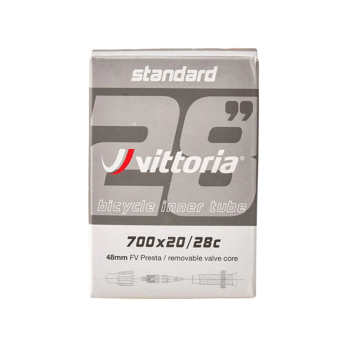 Chambre à Air VITTORIA STANDARD 700x20/28c Butyl Presta