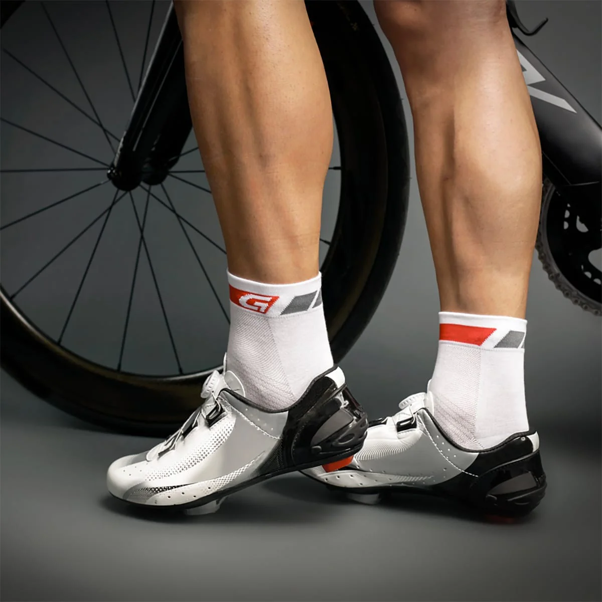 Chaussettes Basses GRIPGRAB LOW CUT Blanches - Image 4