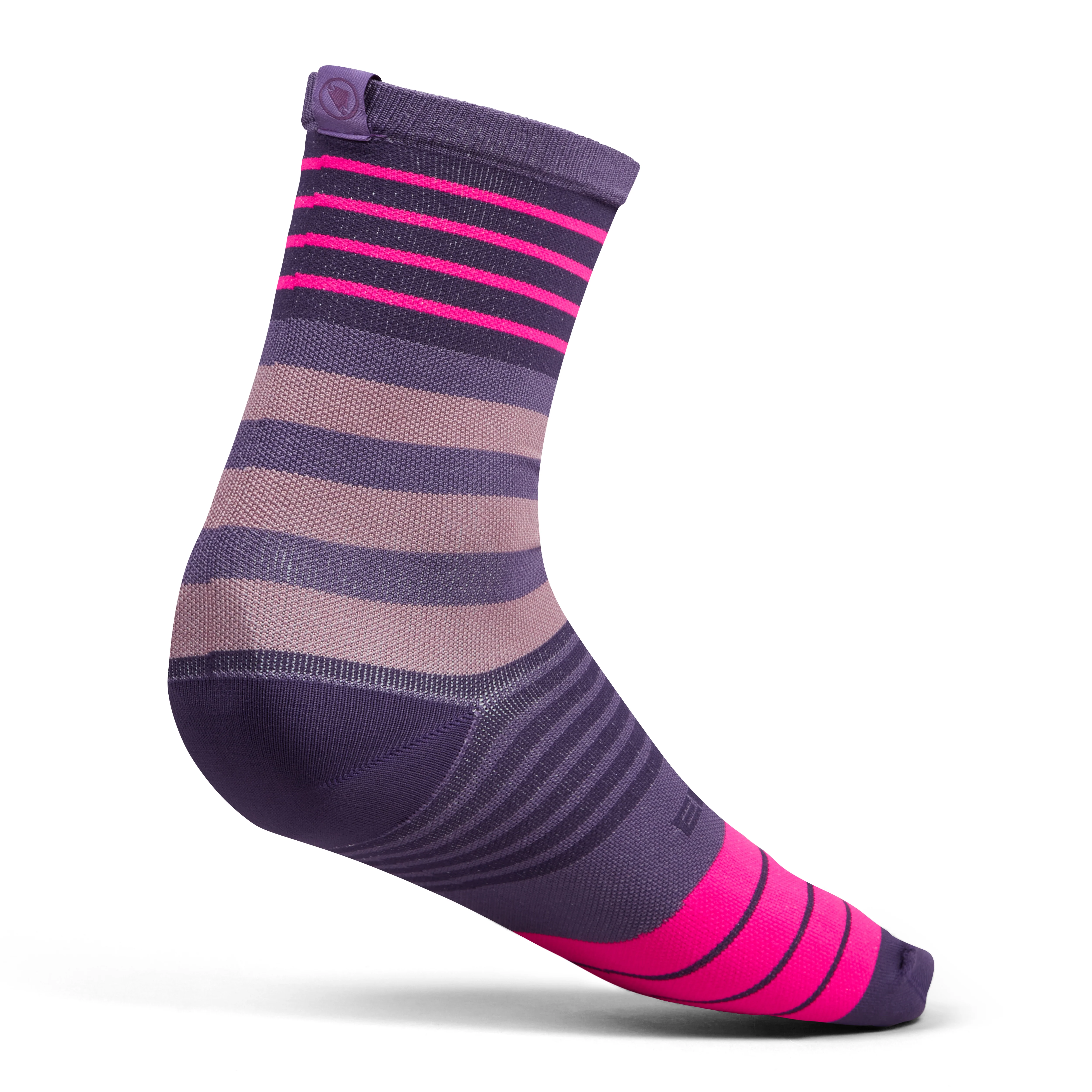 Chaussettes ENDURA BLOCK Violet - Image 3