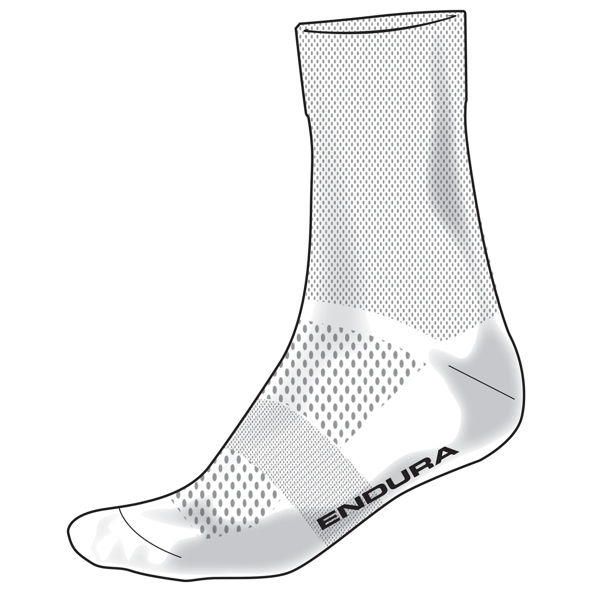 Chaussettes ENDURA PRO SL POWER Blanc