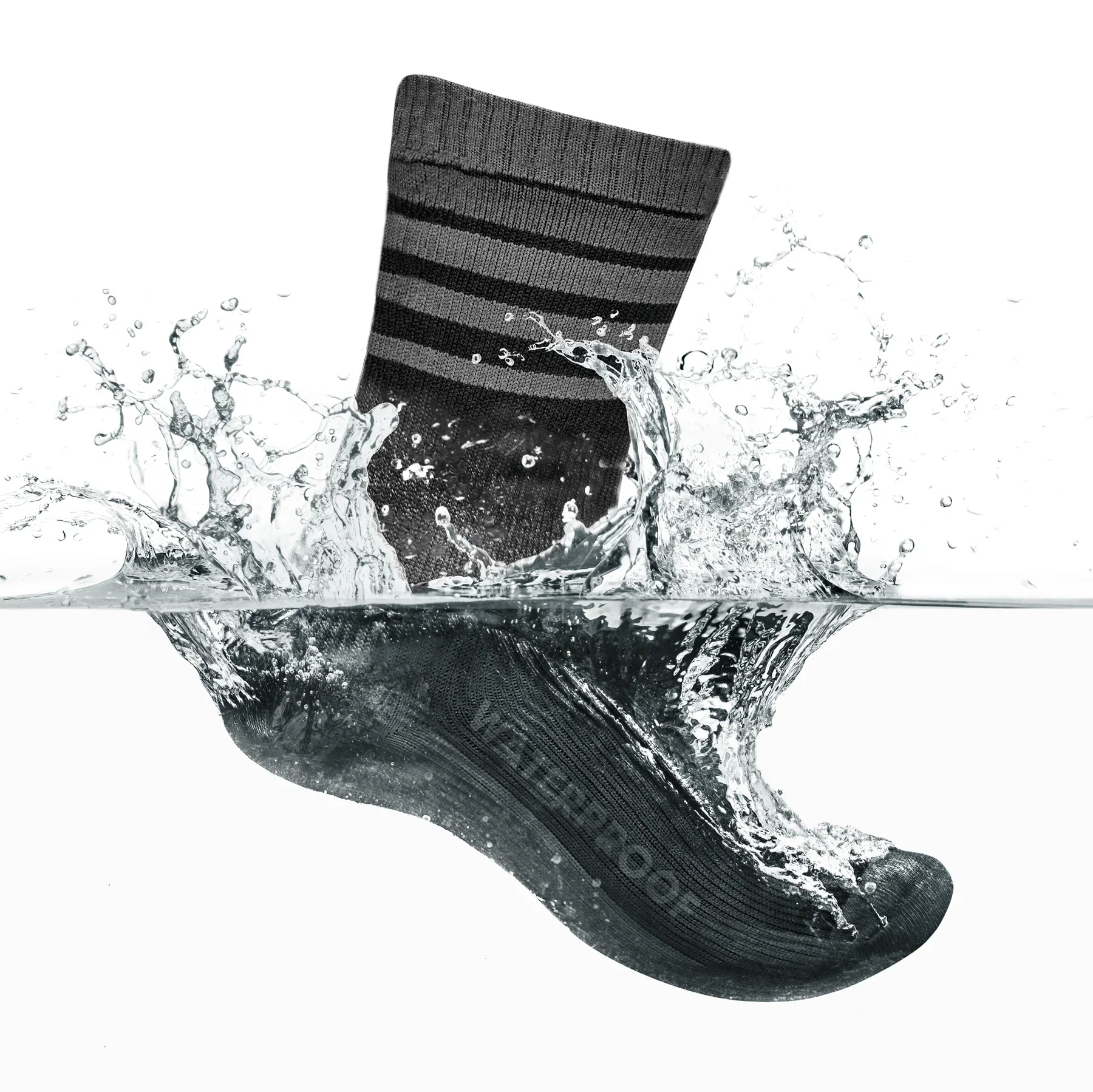 Chaussettes GRIPGRAB Merino Hiver Imperméables Noir - Image 2