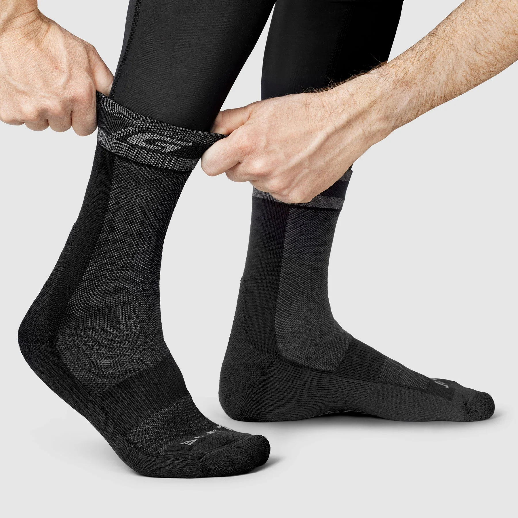 Chaussettes GRIPGRAB Merino Hiver Noir - Image 2