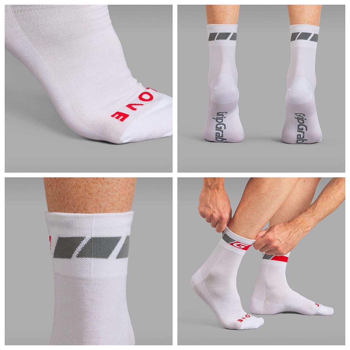 Chaussettes GRIPGRAB REGULAR CUT SUMMER Blanches - Image 7