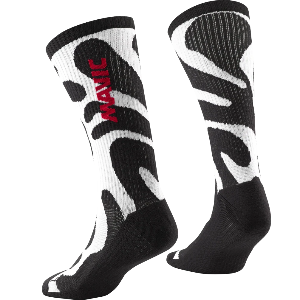 Chaussettes MAVIC DEEMAX Noir/Blanc - Image 2