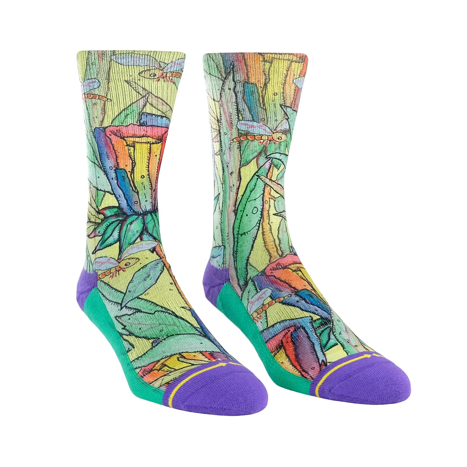 Chaussettes MERGE4 BAD OTIS LINK RAINBOW FLOWER - Image 4