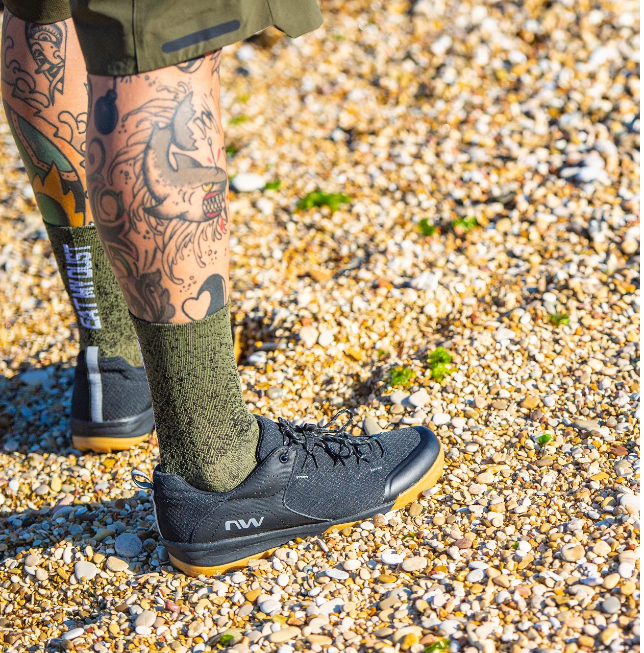 Chaussettes NORTHWAVE EAT MY DUST Vert - Image 2