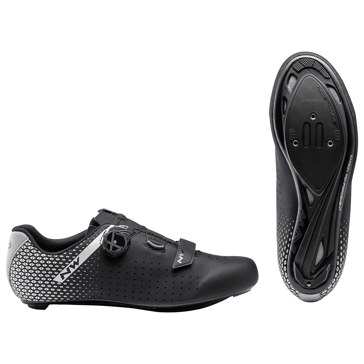 Chaussures Route NORTHWAVE CORE PLUS 2 Noir/Gris - Image 4