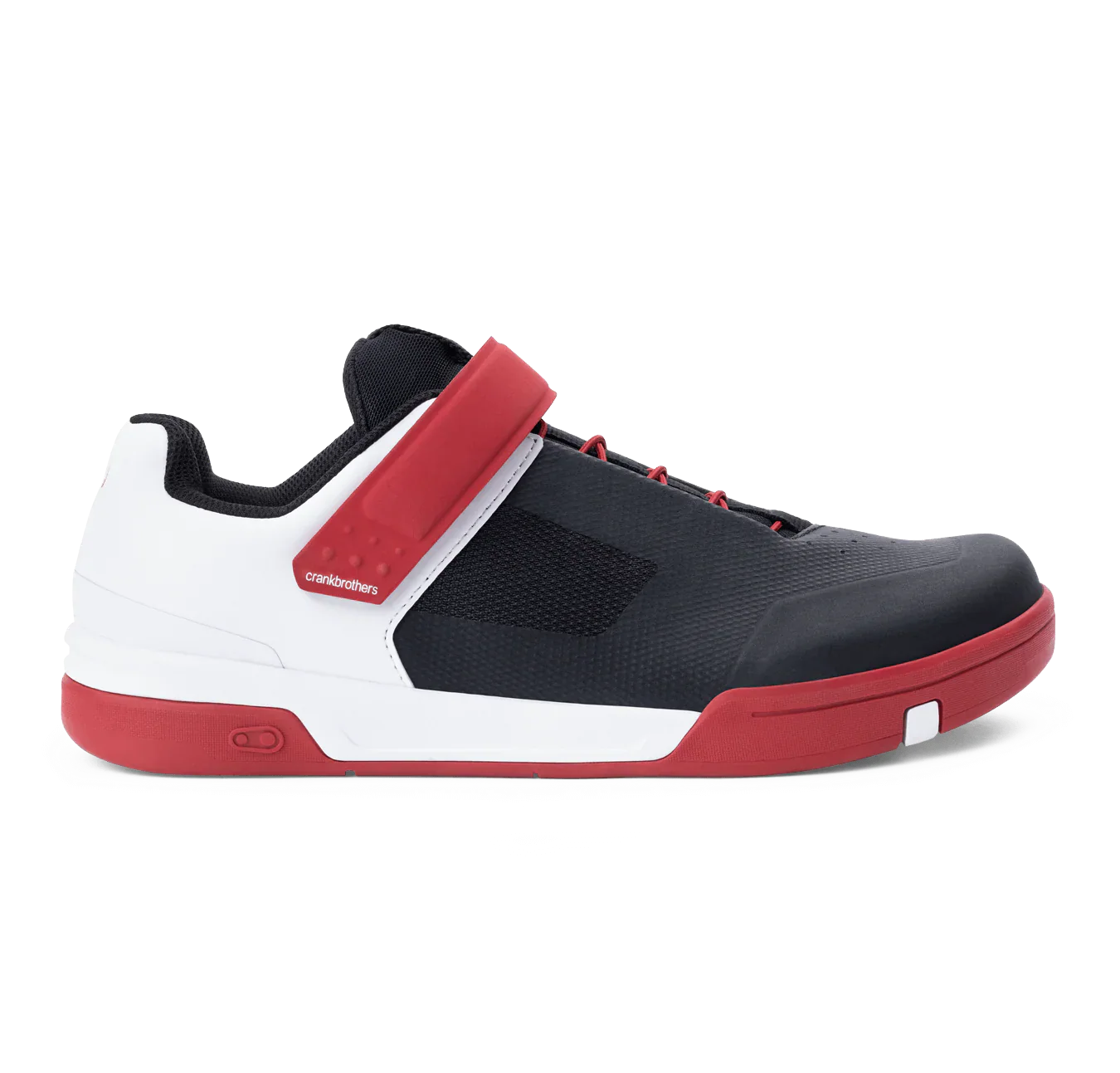 Chaussures VTT CRANKBROTHERS STAMP SPEED LACE FLAT Noir/Rouge/Blanc - Image 3