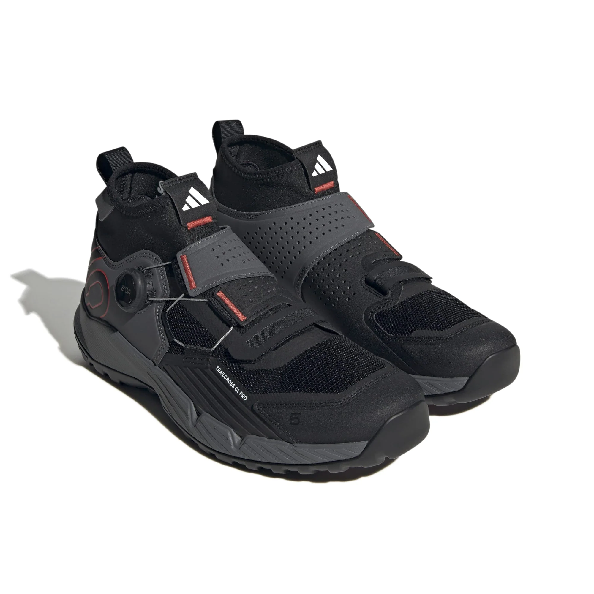 Chaussures VTT ADIDAS FIVE TEN TRAILCROSS PRO CLIP-IN Gris/Noir/Rouge - Image 5