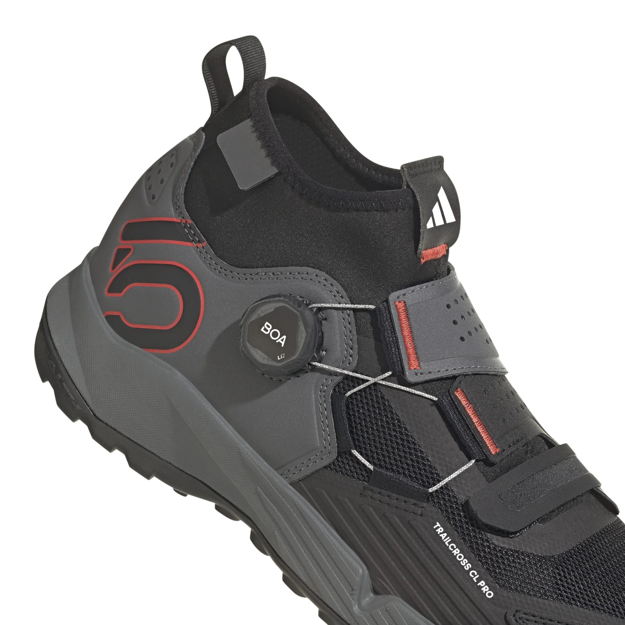 Chaussures VTT ADIDAS FIVE TEN TRAILCROSS PRO CLIP-IN Gris/Noir/Rouge - Image 8