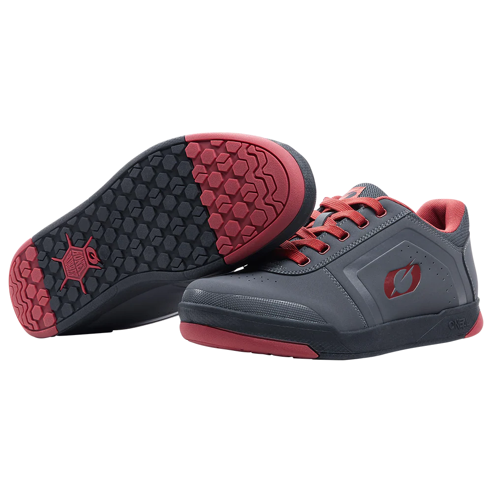 Chaussures VTT O'NEAL PINNED FLAT Gris/Rouge